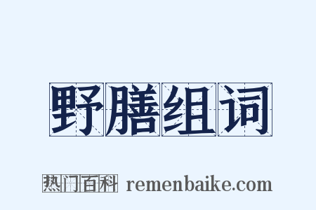 野膳组词是什么意思的图片